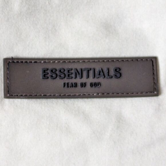 Fear of God Essentials Logo Sport Stretch Cotton Crop Tank in Eggshell Women's M - Picture 11 of 15